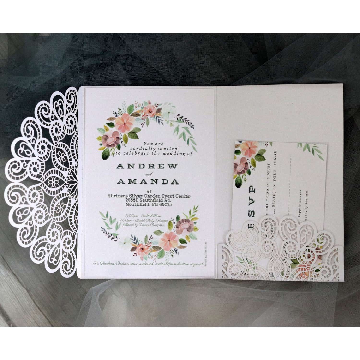 White Invitation Card New Wedding Card Laser Cut Iridescent Paper Annual Meeting Invitation Card